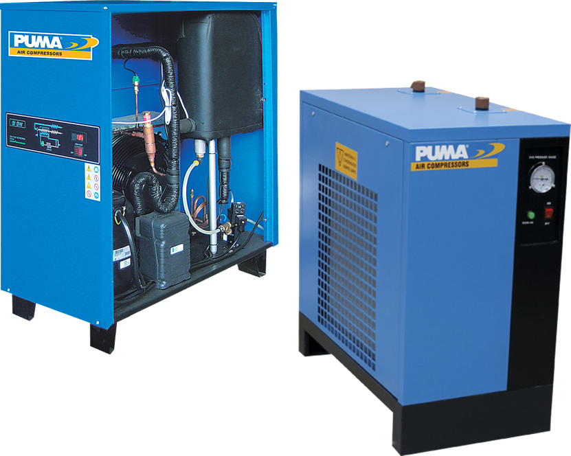 Secador de Ar por Refrigeração para Ar Comprimido Industrial, Hospitalar e Odontológico Fabricante PUMA System Brasil